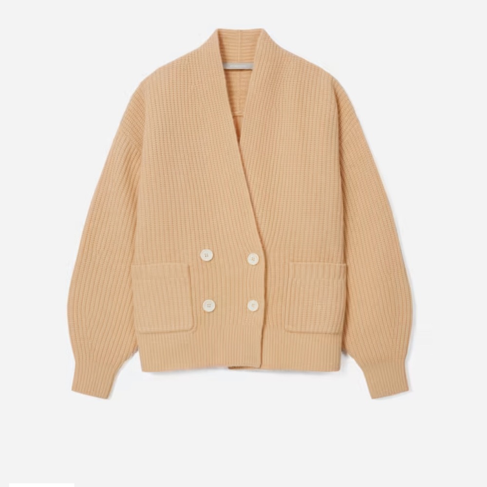 Everlane The Felted Merino Double Breasted Cardigan